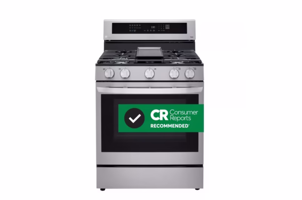 5.8 cu ft. Smart Wi-Fi Enabled True Convection InstaView® Gas Range with Air Fry